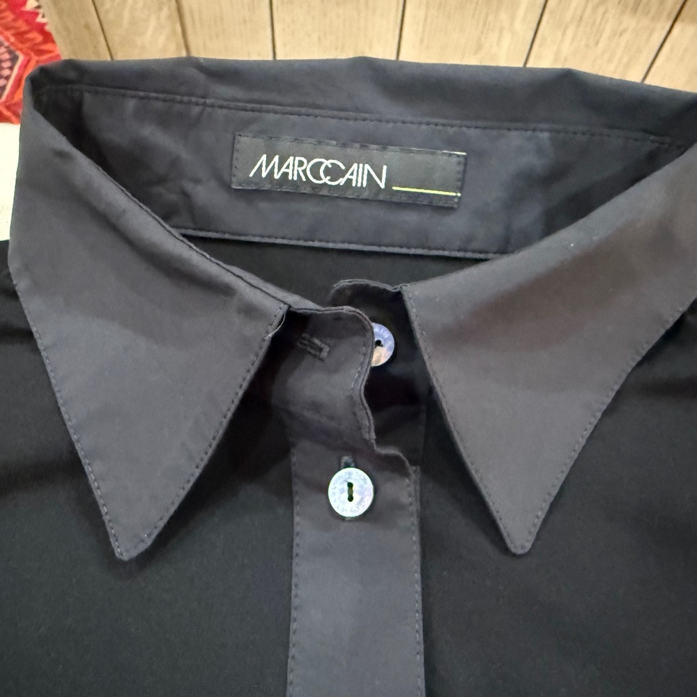 Marc Cain Button Up Collared Polo Style Top, Marc Cain size N2 - Picture 6 of 12